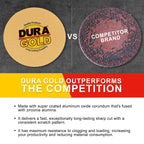 150 Grit - 6" Gold PSA Self Adhesive Stickyback Sanding Discs for DA Sanders - Box of 50