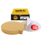 500 Grit - 6" Gold PSA Self Adhesive Stickyback Sanding Discs for DA Sanders - Box of 50