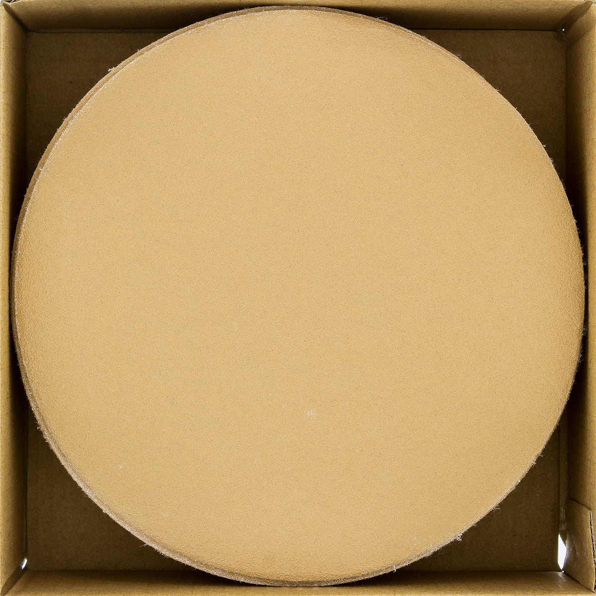 150 Grit - 6" Gold Hook & Loop No Hole Pattern Sanding Discs for DA Sanders - Box of 50