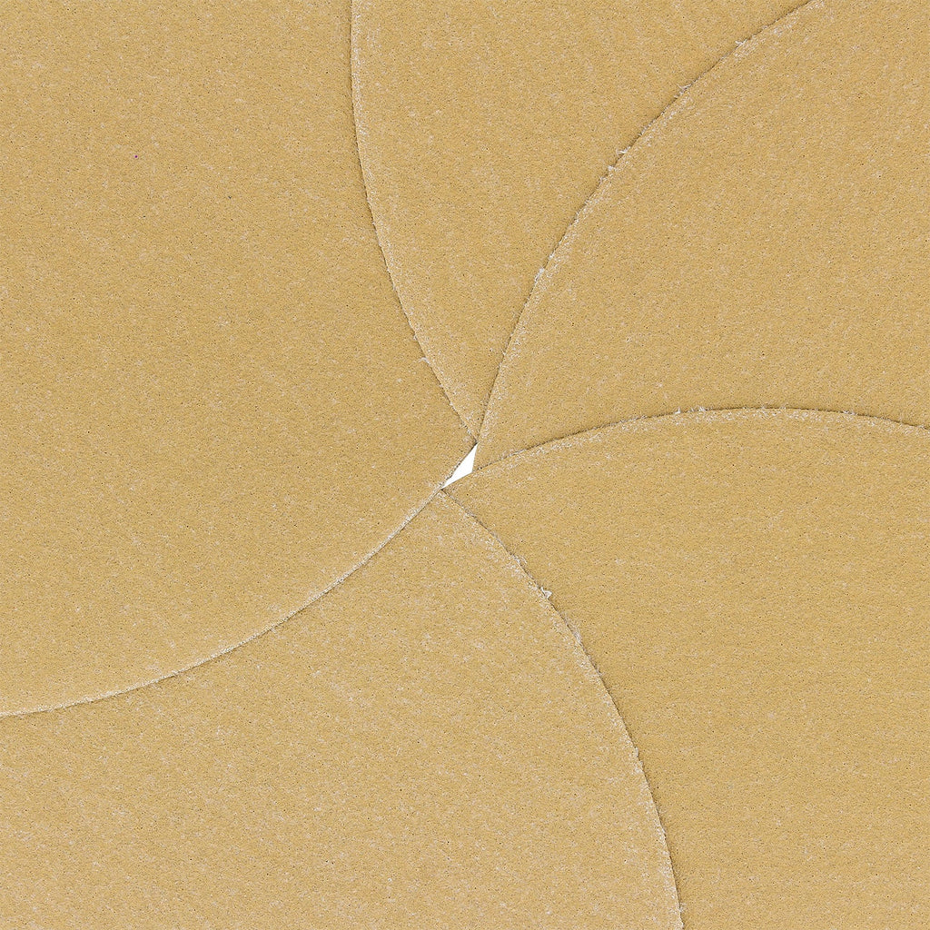 180 Grit - 6" Gold Hook & Loop No Hole Pattern Sanding Discs for DA Sanders - Box of 50