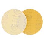 600 Grit - 6" Gold Hook & Loop No Hole Pattern Sanding Discs for DA Sanders - Box of 50