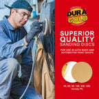 220 Grit - 8" Gold PSA Self Adhesive Stickyback Sanding Discs for DA Sanders - Box of 10
