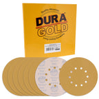 Premium 9" Drywall Sanding Discs - 60 Grit (Box of 8) - 10 Hole Pattern Hook & Loop Aluminum Oxide Sandpaper - For Power Sander, Sand Wood