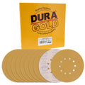 Premium 9" Drywall Sanding Discs - 80 Grit (Box of 10) - 10 Hole Pattern Hook & Loop Aluminum Oxide Sandpaper - For Power Sander, Sand Wood