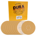 Premium 9" Drywall Sanding Discs - 120 Grit (Box of 10) - 8 Hole Pattern Hook & Loop Aluminum Oxide Sandpaper - For Power Sander, Sand Wood