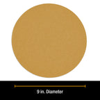 Premium 9" Drywall Sanding Discs, 80 Grit (Box of 10), Sandpaper Discs with Hook & Loop Backing, Aluminum Oxide Abrasive, For Power Sanders