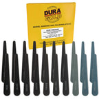 Sanding Sticks and Polishing Sticks for Plastic Models, Pack of 20 - 2 Each of 10 Grits, Coarse 80 to Super-Fine 7000 Grit, Water Drop Style