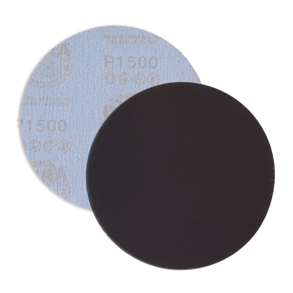 Premium 6" Wet or Dry Sanding Discs - 1500 Grit (Box of 20) - Sandpaper Discs, Hook & Loop Backing, Silicon Carbide Cutting - Orbital Sander