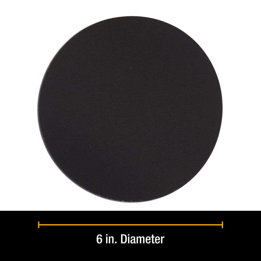 Premium 6" Wet or Dry Sanding Discs - 320 Grit (Box of 20) - Sandpaper Discs, Hook & Loop Backing - Silicon Carbide Cutting - Orbital Sander