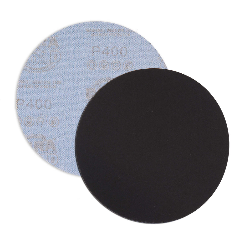 Premium 6" Wet or Dry Sanding Discs - 400 Grit (Box of 20) - Sandpaper Discs, Hook & Loop Backing - Silicon Carbide Cutting - Orbital Sander