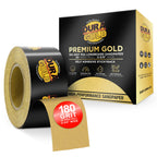 180 Grit Gold - Longboard Continuous Roll PSA Stickyback Self Adhesive Sandpaper 20 Yards Long by 2-3/4" Wide