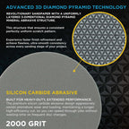 Elite Lumina 2” 2000 Grit Foam Finishing Sanding Discs, Box of 15