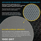 Elite Lumina 3” 1000 Grit Foam Finishing Sanding Discs, Box of 15