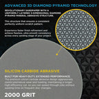 Elite Lumina 3” 2000 Grit Foam Finishing Sanding Discs, Box of 15