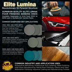 Elite Lumina 5" Foam Sanding Discs,Grits 1500 2000 2500 3000 5000, 15 Disc Variety Pack