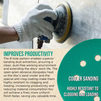 1500 Grit 5" Green Film Sanding Discs, 8-Hole Pattern, Box of 50 - Dustless Hook & Loop Backing Sandpaper for DA & Random Orbital Sander, Detail Color Sand Auto Paint Wood Furniture