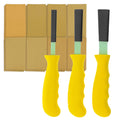 Set of 3 Different Contour Hand Sanding File Block Sticks with 40 Sheet Hook & Loop Sandpaper Kit - Flat Convex Radius Profile Shapes