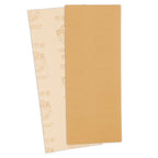 1/2 Sheet Variety Pack Box - 80, 120, 150, 220 & 320 Grit (3 Sheets Each, 15 Total) - Gold, 4-1/2" x 11", Hook & Loop Back