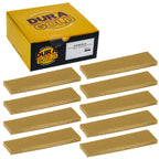 Premium 1" x 4" Gold Sandpaper Micro Sheets, 220 Grit (Box of 45) - Hook & Loop Backing, Wood Furniture Woodworking - Hand Micro Sanding Blocks