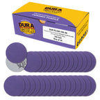 Premium 100 Grit 2" Purple Film Ceramic Sanding Discs, Box of 30 - Hook & Loop Backing Sandpaper for DA Sander, Drill, Grinder, Rotary Tool