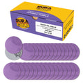 Premium 1000 Grit 2" Purple Film Ceramic Sanding Discs, Box of 30 - Hook & Loop Backing Sandpaper for DA Sander, Drill, Grinder, Rotary Tool