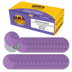 Premium 1000 Grit 2" Purple Film Ceramic Sanding Discs, Box of 30 - Hook & Loop Backing Sandpaper for DA Sander, Drill, Grinder, Rotary Tool