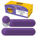 Premium 400 Grit 2" Purple Film Ceramic Sanding Discs, Box of 30 - Hook & Loop Backing Sandpaper for DA Sander, Drill, Grinder, Rotary Tool