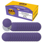 Premium 80 Grit 2" Purple Film Ceramic Sanding Discs, Box of 30 - Hook & Loop Backing Sandpaper for DA Sander, Drill, Grinder, Rotary Tool