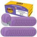 Premium 2000 Grit 3" Purple Film Ceramic Sanding Discs, Box of 30 - Hook & Loop Backing Sandpaper for DA Sander, Drill, Grinder, Rotary Tool