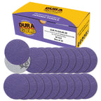 Premium 60 Grit 3" Purple Film Ceramic Sanding Discs, Box of 20 - Hook & Loop Backing Sandpaper for DA Sander, Drill, Grinder, Rotary Tool