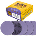 Premium 120 Grit 6" PSA Purple Film Ceramic Sanding Discs, Box of 50 - Self Adhesive Stickyback Sandpaper for DA & Random Orbital Sanders