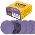 Premium 400 Grit 6" PSA Purple Film Ceramic Sanding Discs, Box of 50 - Self Adhesive Stickyback Sandpaper for DA & Random Orbital Sanders