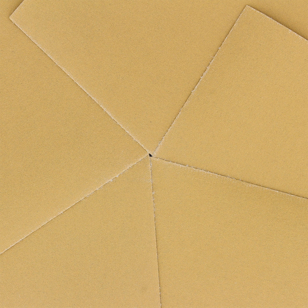 320 Grit - 1/4 Sheet Hook & Loop Sandpaper 5.5" x 4.5" - For Automotive & Wookworking Palm Sanders - Box of 25