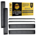10-Inch Flat Standard Cut Replacement Blade, Pack of 6 - Steel Shaver Cheesegrater Rasp for Auto Body Filler, Car Dent Repairs