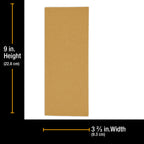 Sandpaper 1/3 Sheet Variety Pack - 80, 120, 150, 220 & 320 Grit (4 Sheets Each, 20 Total) - Gold, 3-2/3" x 9", Hook & Loop