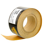 Premium 180 Grit Gold Longboard Continuous Sandpaper Roll, 2-3/4" Wide, 12 Yards Long, Hook & Loop Backing - Automotive, Woodworking Sanding