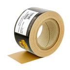 Premium 320 Grit Gold Longboard Continuous Sandpaper Roll, 2-3/4" Wide, 12 Yards Long, Hook & Loop Backing - Automotive, Woodworking Sanding