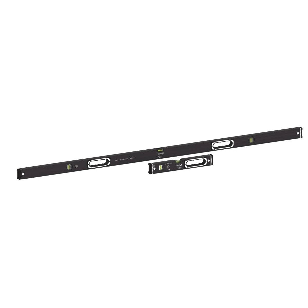 Stabila Dark Shadow 196-2 Spirit Level Set 183 cm (6ft)+ 40 cm