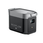 EcoFlow Delta 2 Max With Extra Battery 4096Wh 2400W LiFePO4 Solar Generator + 200W Rigid Monocrystalline Solar Panels Kit