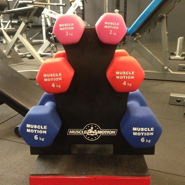Muscle Motion Desk Top Dumbbell Rack  (3 pair)