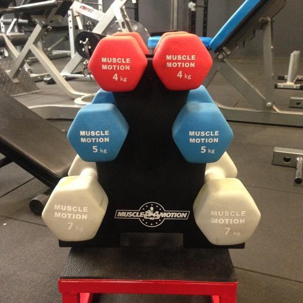 Muscle Motion Desk Top Dumbbell Rack  (3 pair)