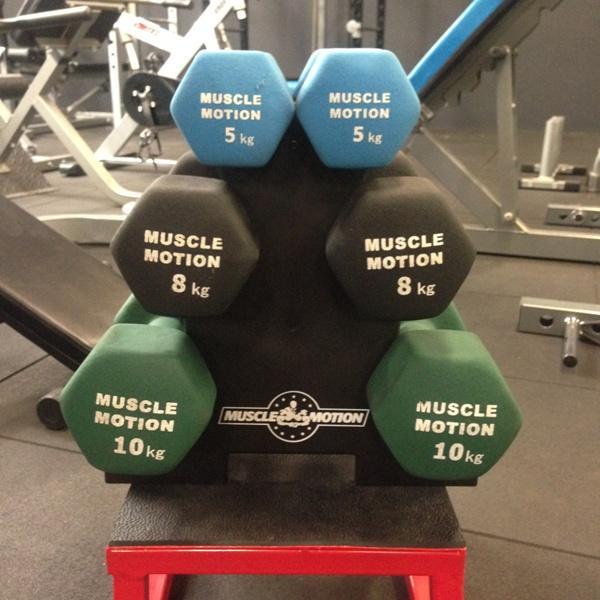 Muscle Motion Desk Top Dumbbell Rack  (3 pair)