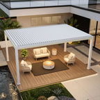 Villa pergola 2.0 - Motorized Louver w/ Edge Lighting