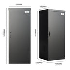 Fogstar Energy 48V IP54 Outdoor Battery System and Cabinet - Black - 4 Batteries