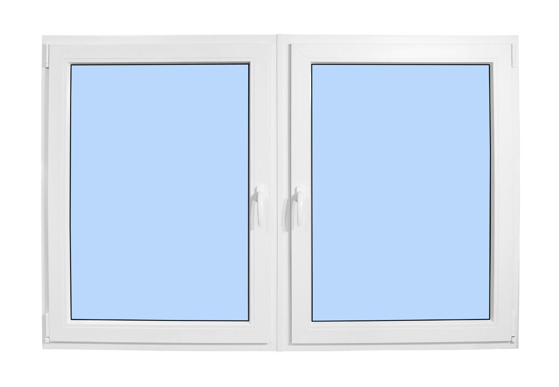 96"x48" Double Sash European uPVC Tilt and Turn Window
