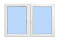 64"x20" Double Sash European uPVC Tilt and Turn Window