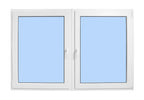 72"x48" Double Sash European uPVC Tilt and Turn Window