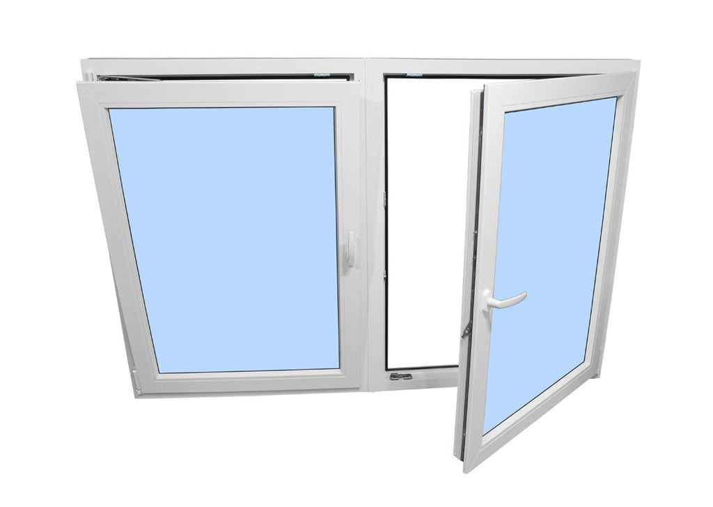 60"x36" Double Sash European uPVC Tilt and Turn Window