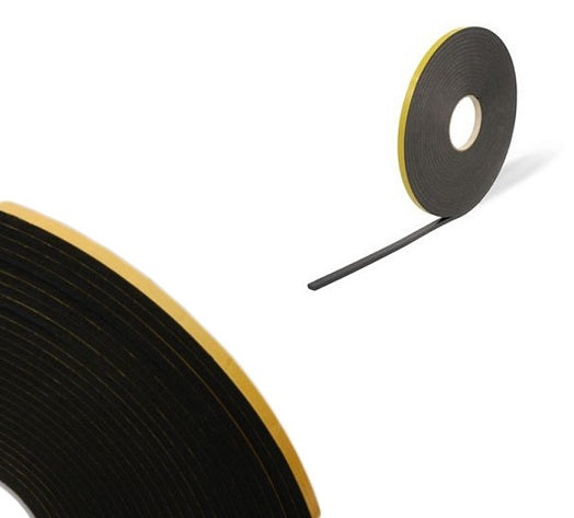 Double Sided Foam Tape - 1mm x 50m - Black