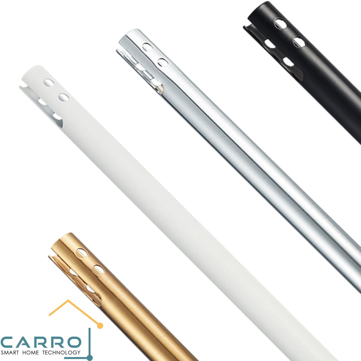 Carro Home Smart Ceiling Fan 18" Extended Downrod Version 1 - Gold (DC Motor Suitable)